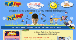 Desktop Screenshot of fizzpopscience.co.uk